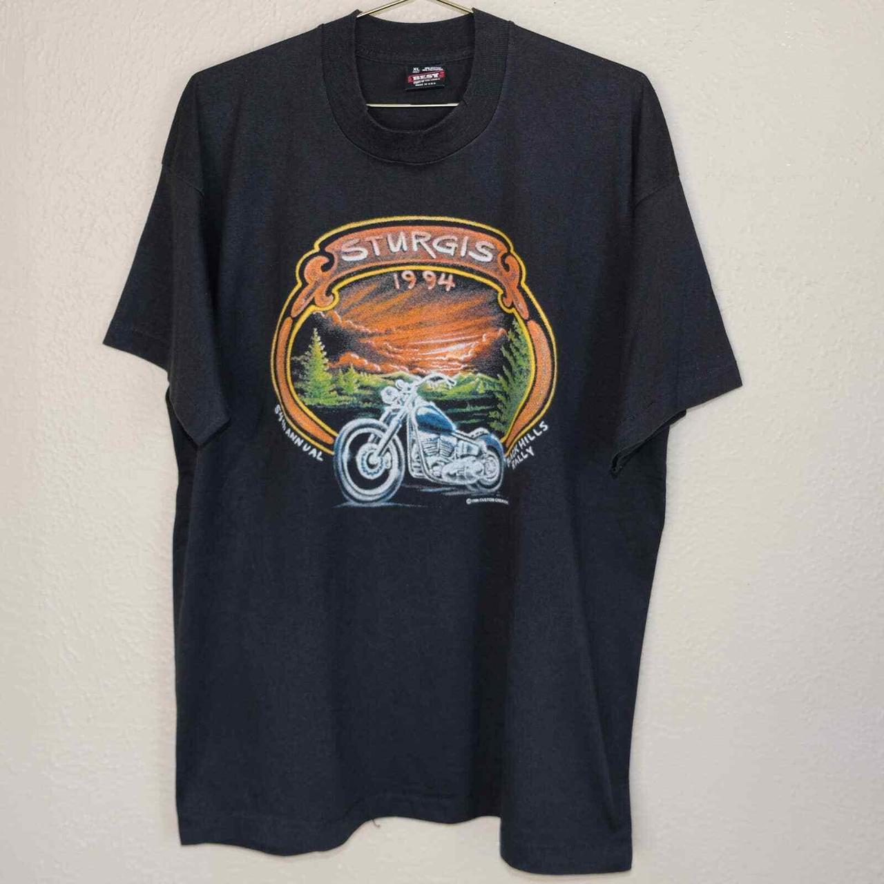 Vintage Sturgis Black Hills Rally 1994 Motorcycle... - Depop