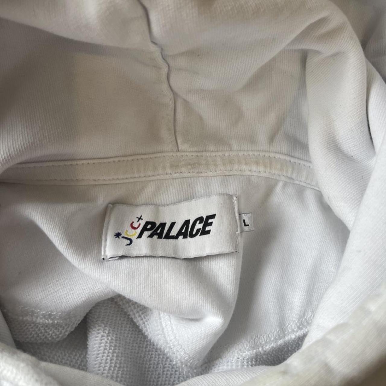 White palace JCC+ collab hoodie Size large 9/10... - Depop