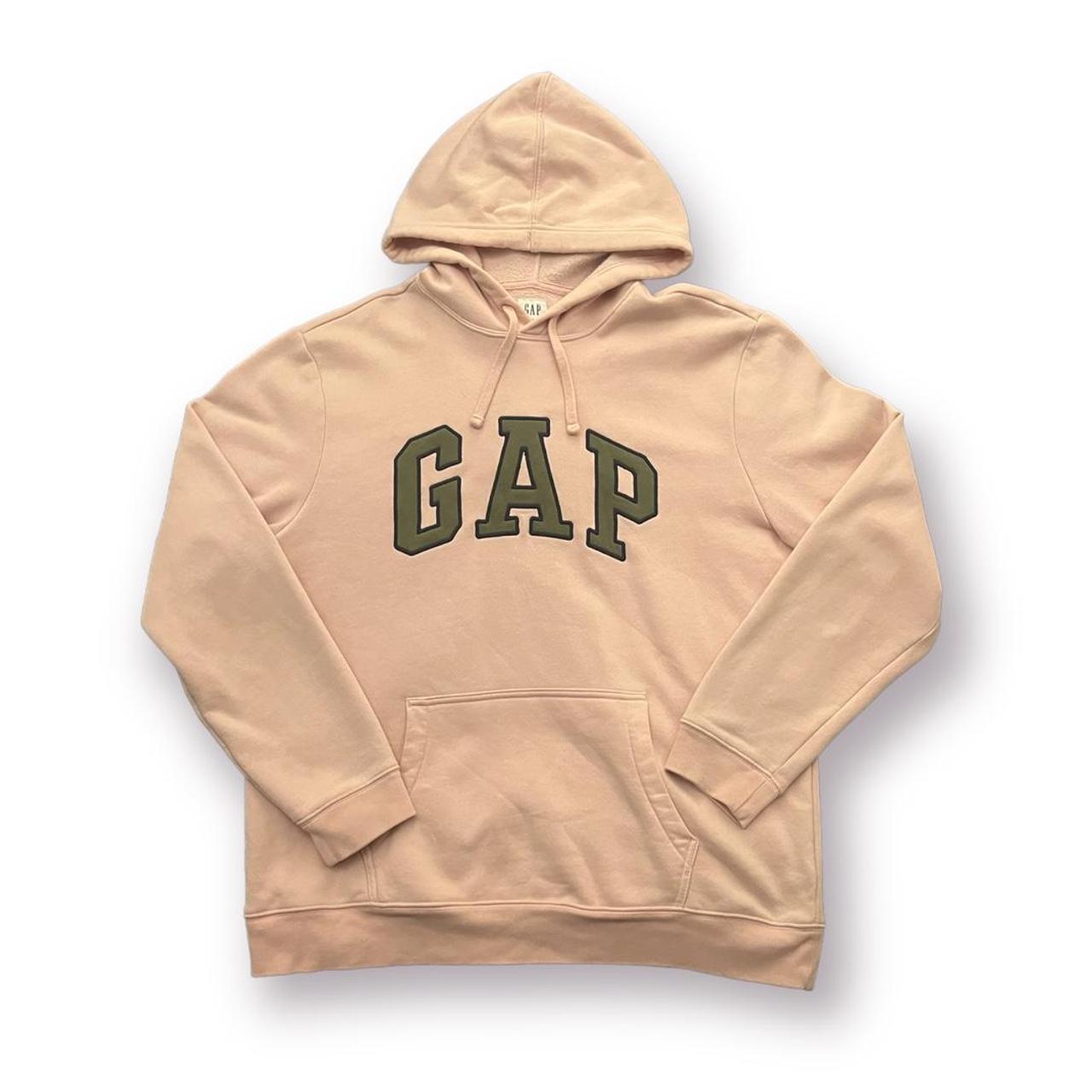 Pink GAP Hoodie Great color scheme Pink, green and... Depop