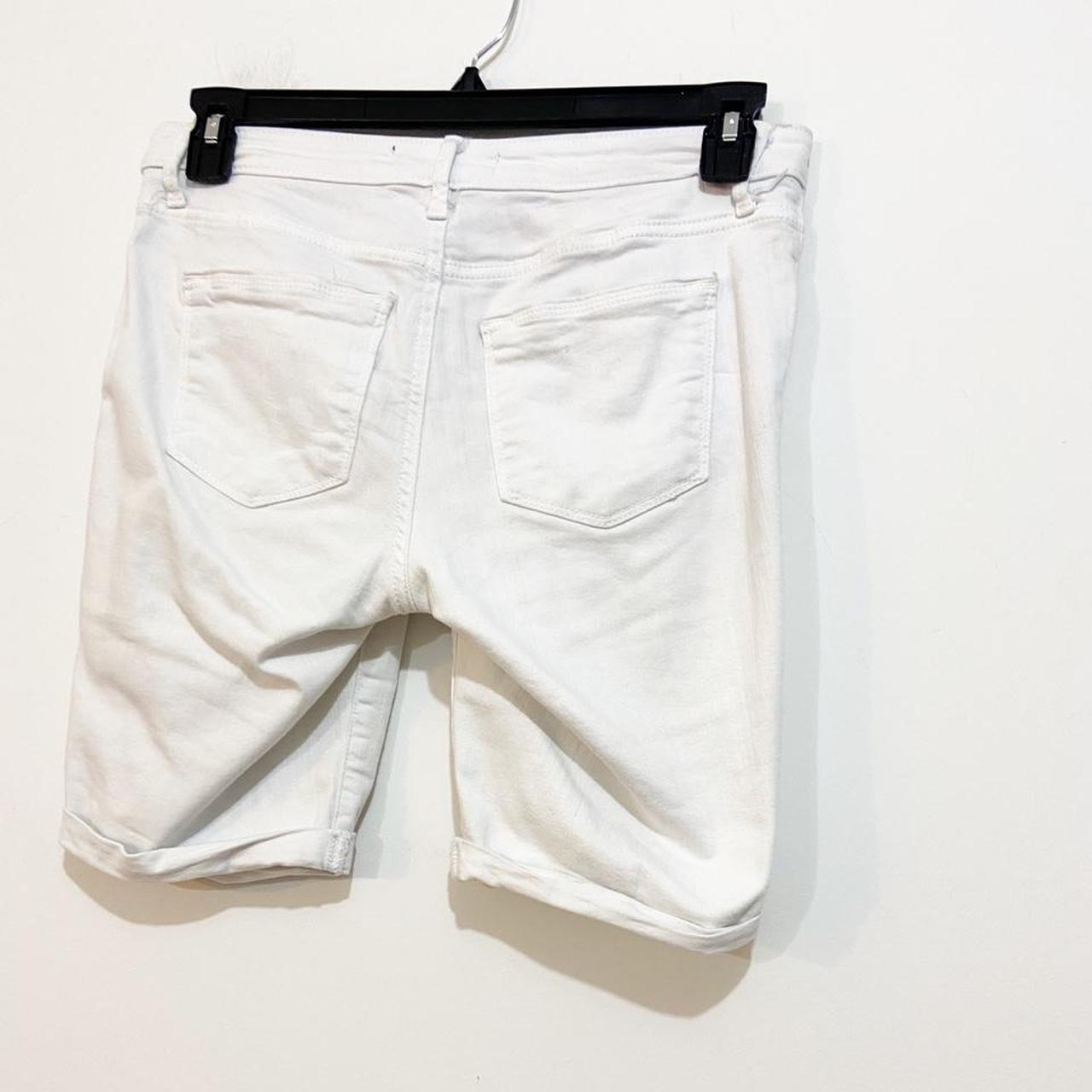 APT.9 White Shorts , stretch pockets at front and... - Depop