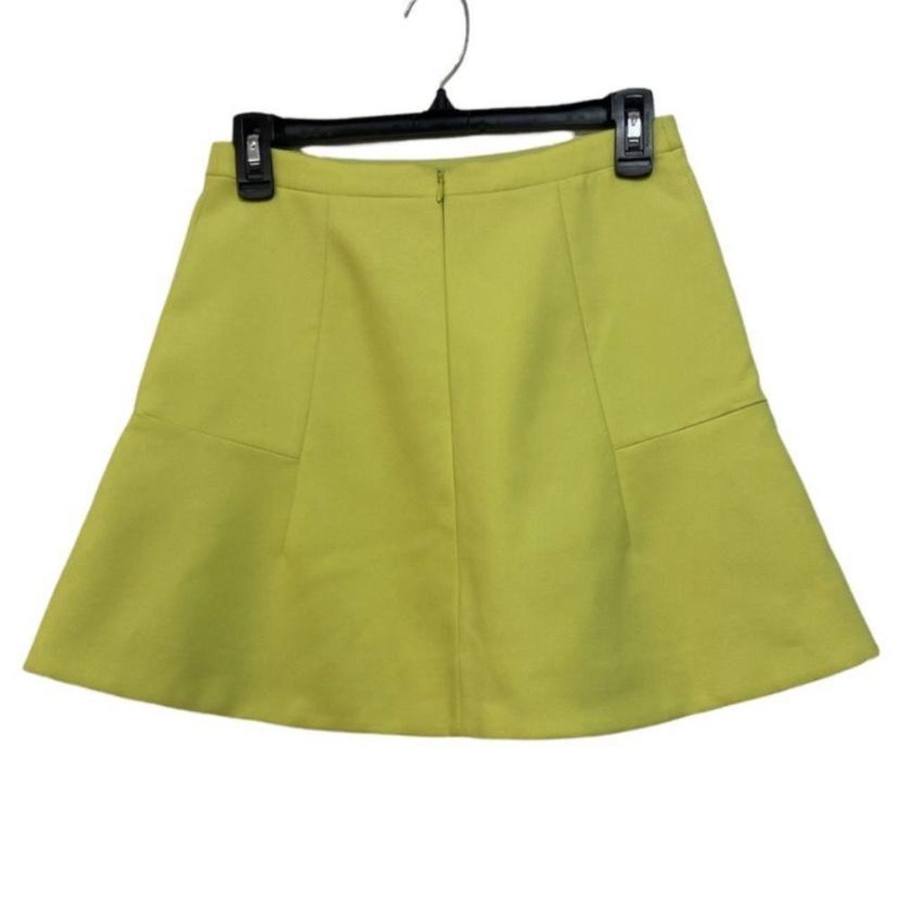 J.Crew Green Mini Skirt. Has zipper on the back. Non... - Depop