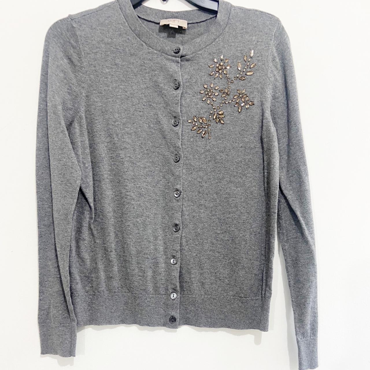 Loft grey outlet cardigan