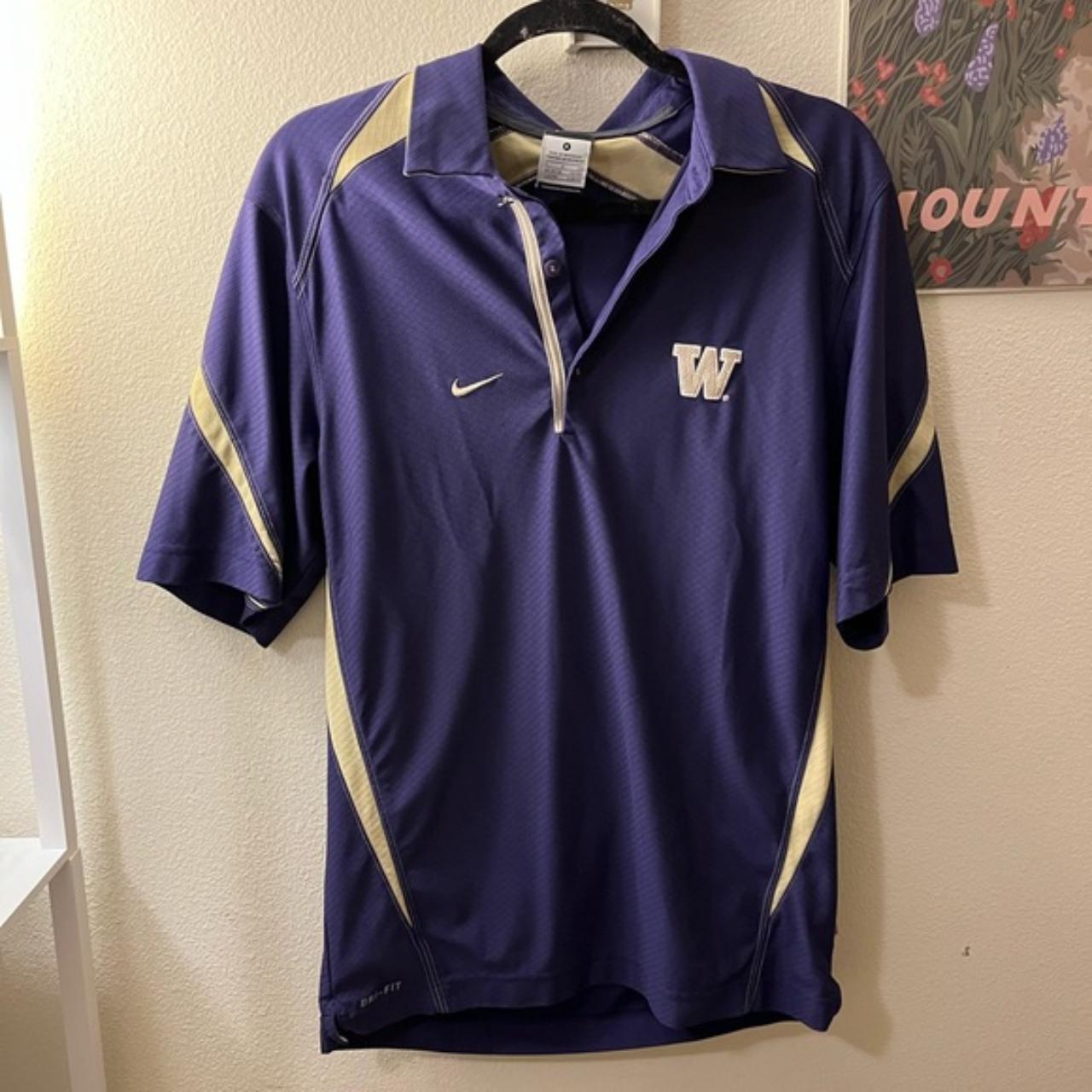 Nike Mens Dri-Fit Polo University of Washington - Depop