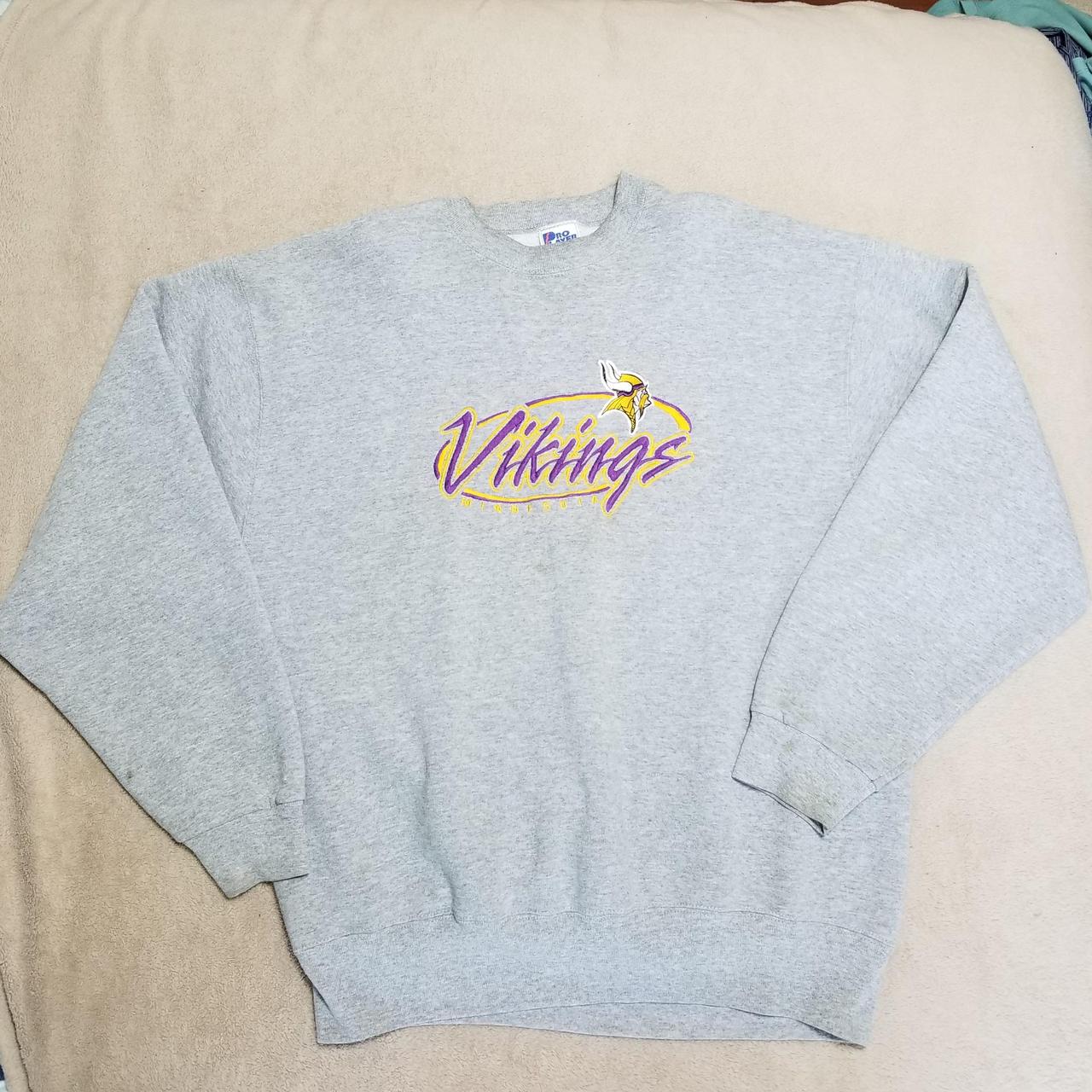 Vintage Minnesota Vikings crew neck sweater •size - Depop