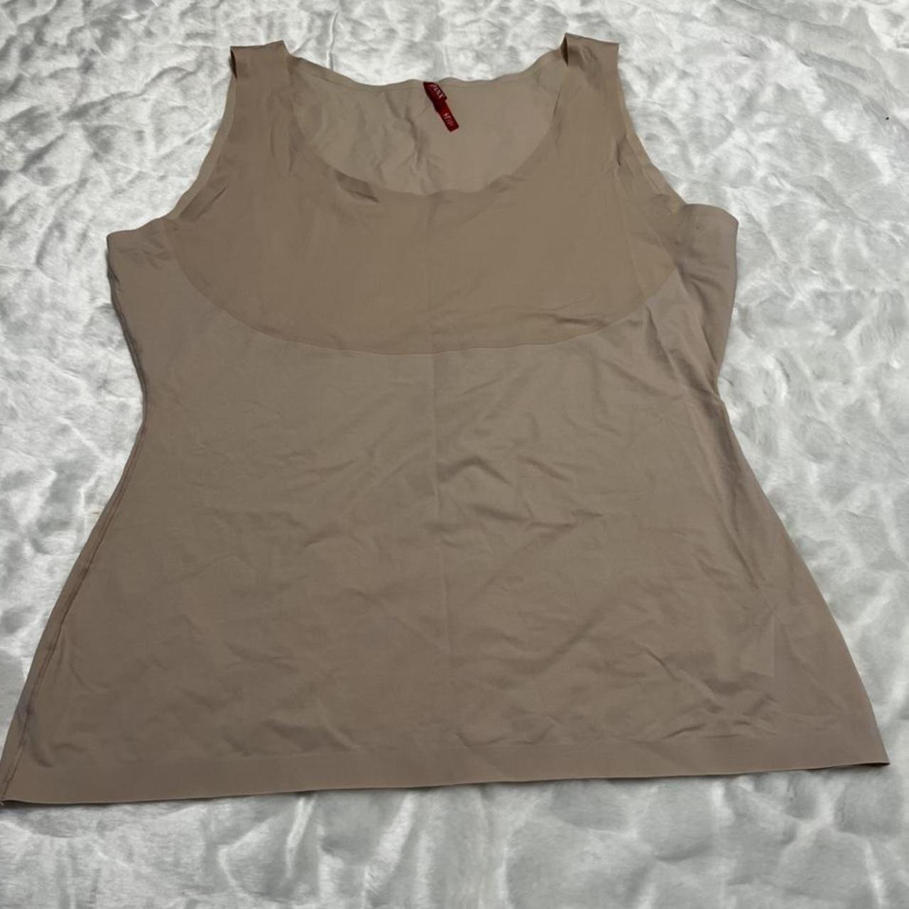Spanx Women's Tan Vestundershirts Depop