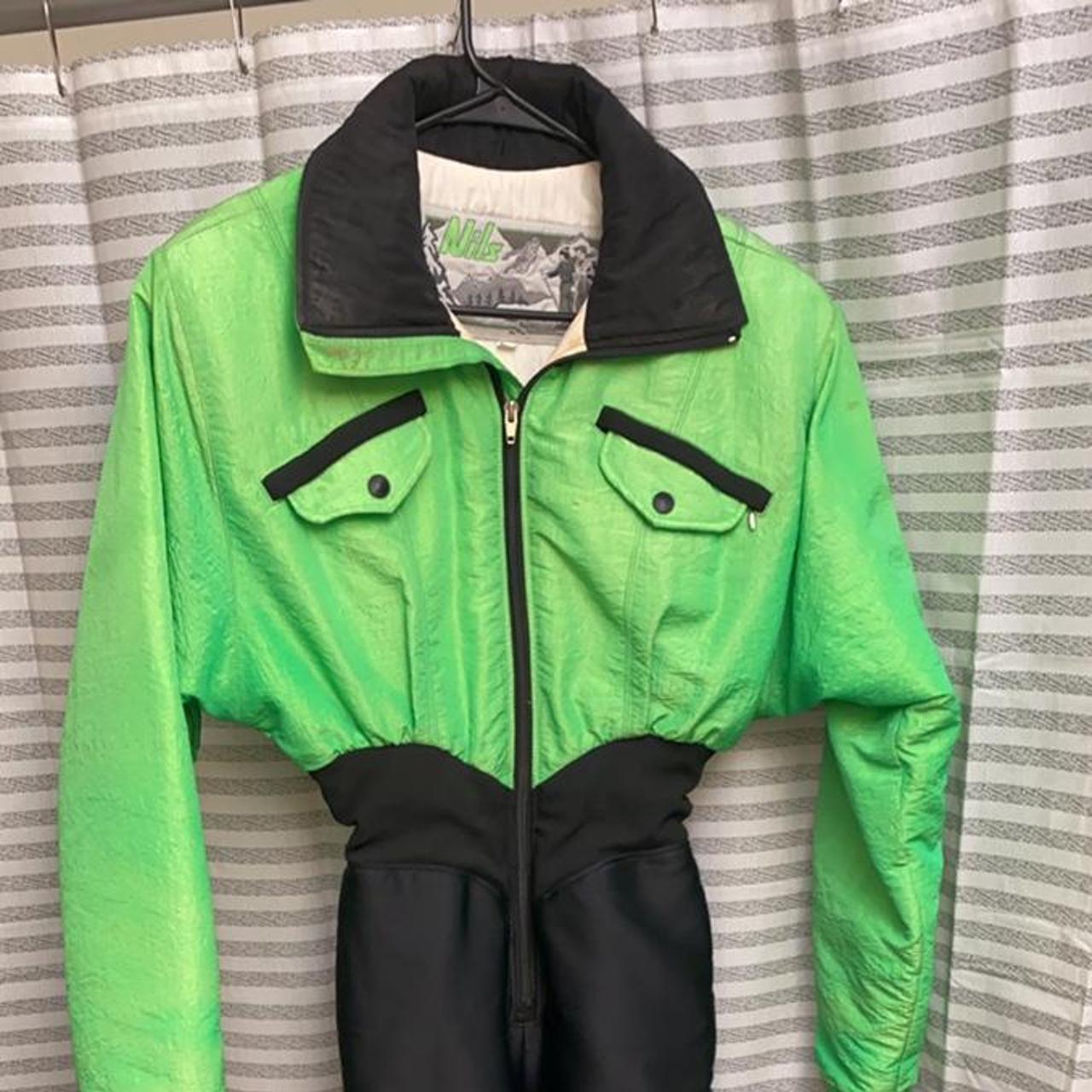 Vintage Green and Black Medium Large Size 10 Jacket Pant One Piece Attached  Set by Nils Skiwear 90s Ski Coat -  Canada