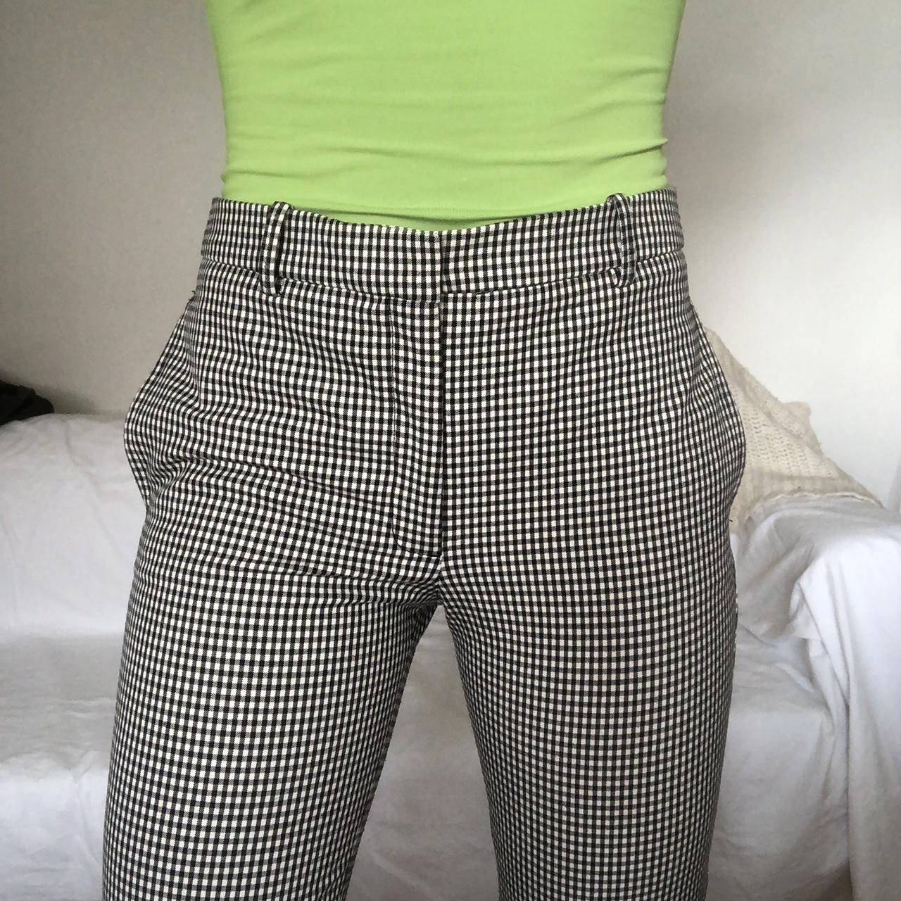 Gorgeous High Waisted Gingham Black And White Depop