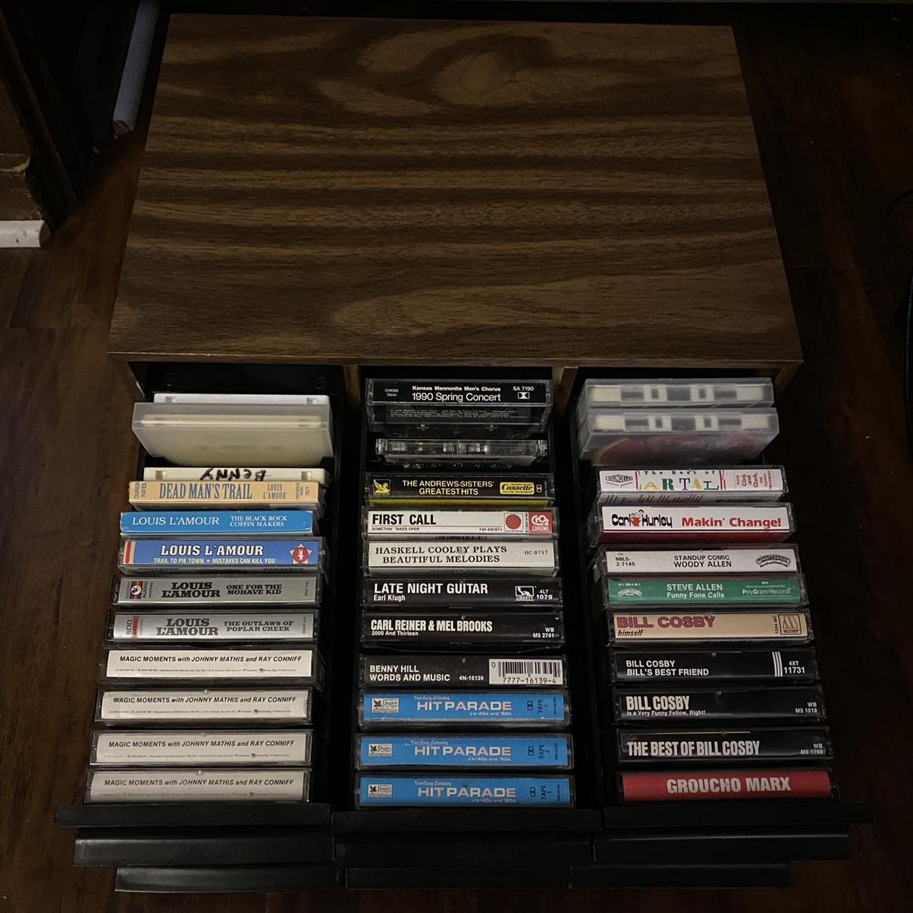 📼 REALISTIC CASSETTE TAPE HOLDER / CABINET 📼 💡... - Depop