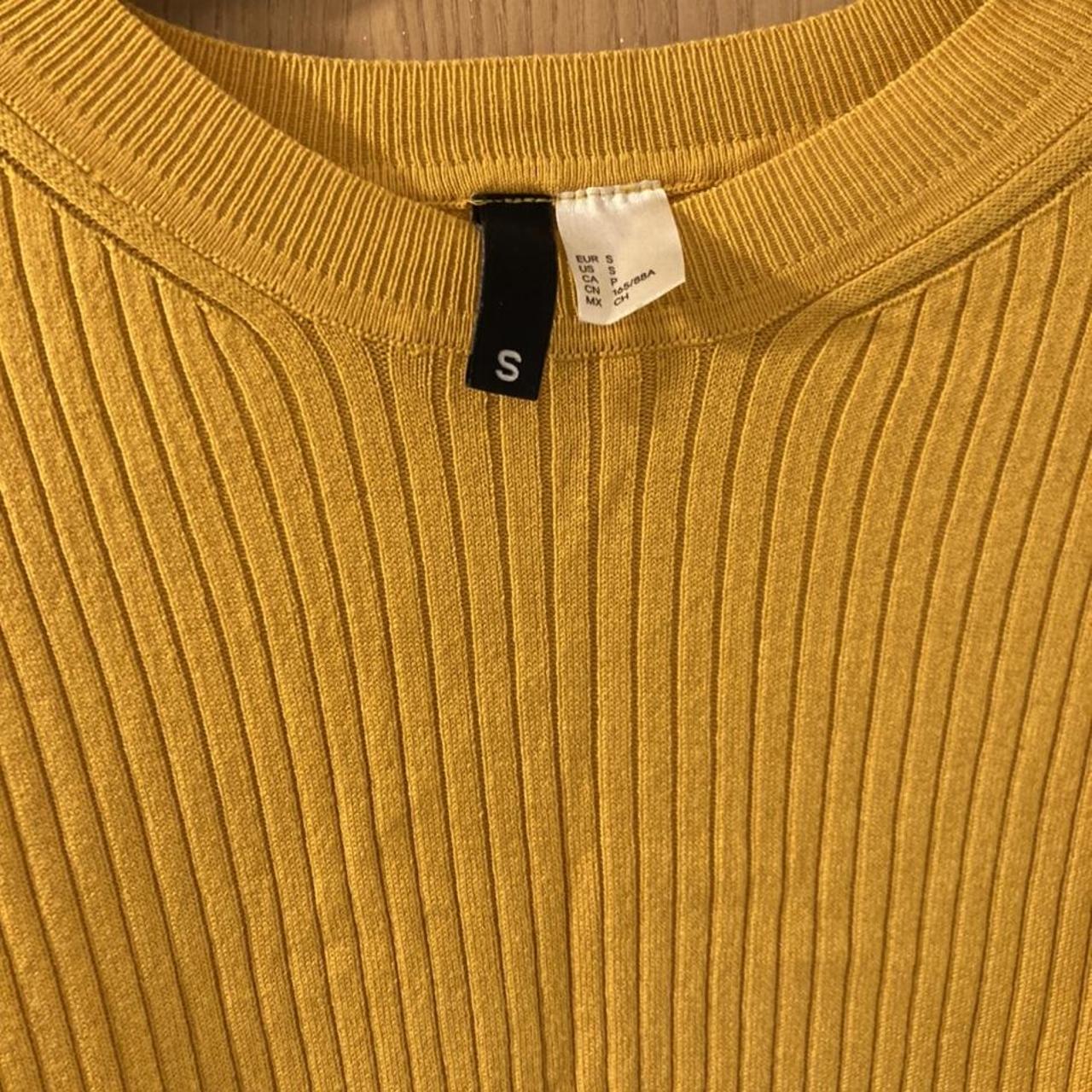 Mustard thin fitted jumper hardy worn in great... - Depop