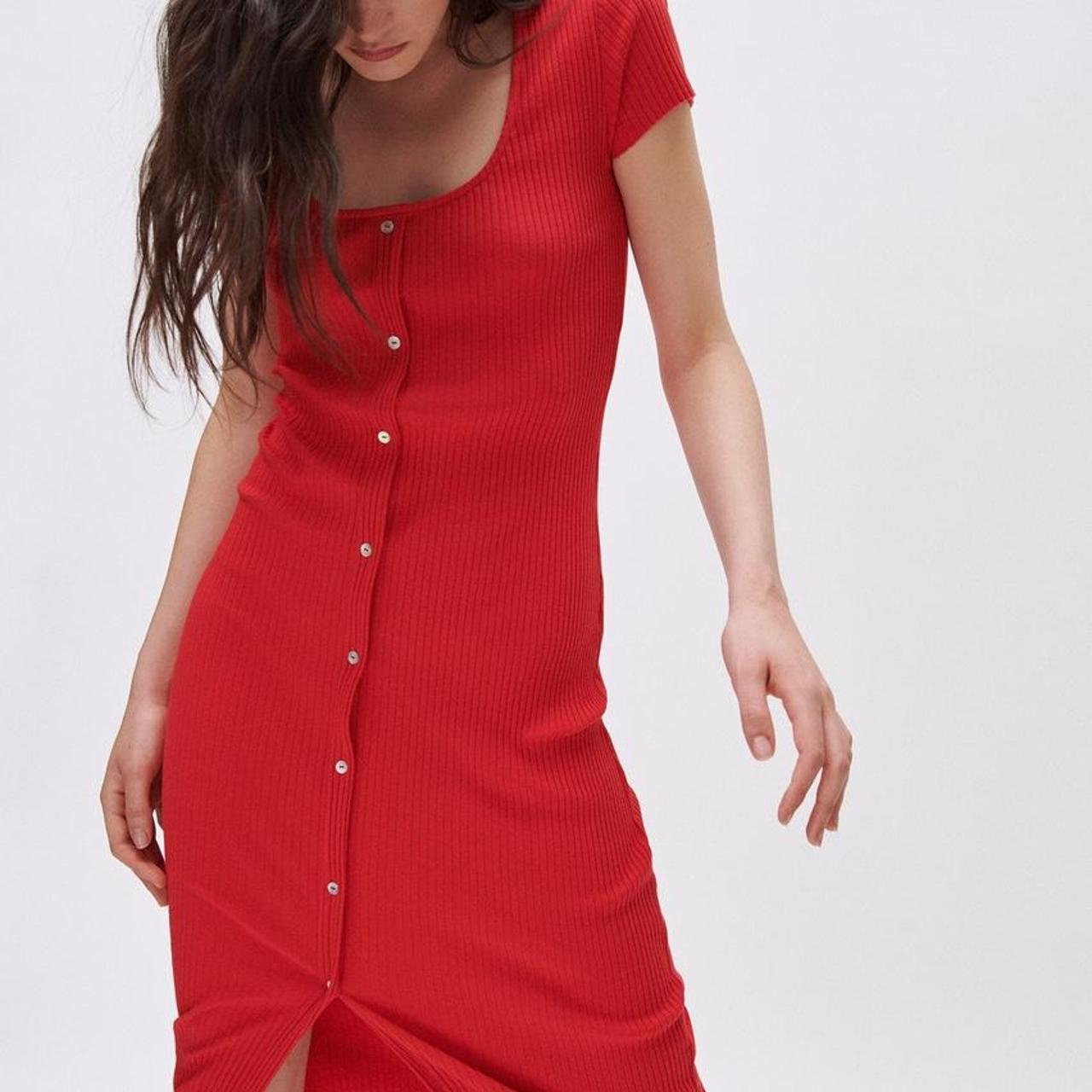 Zara Womens Red Dress Depop