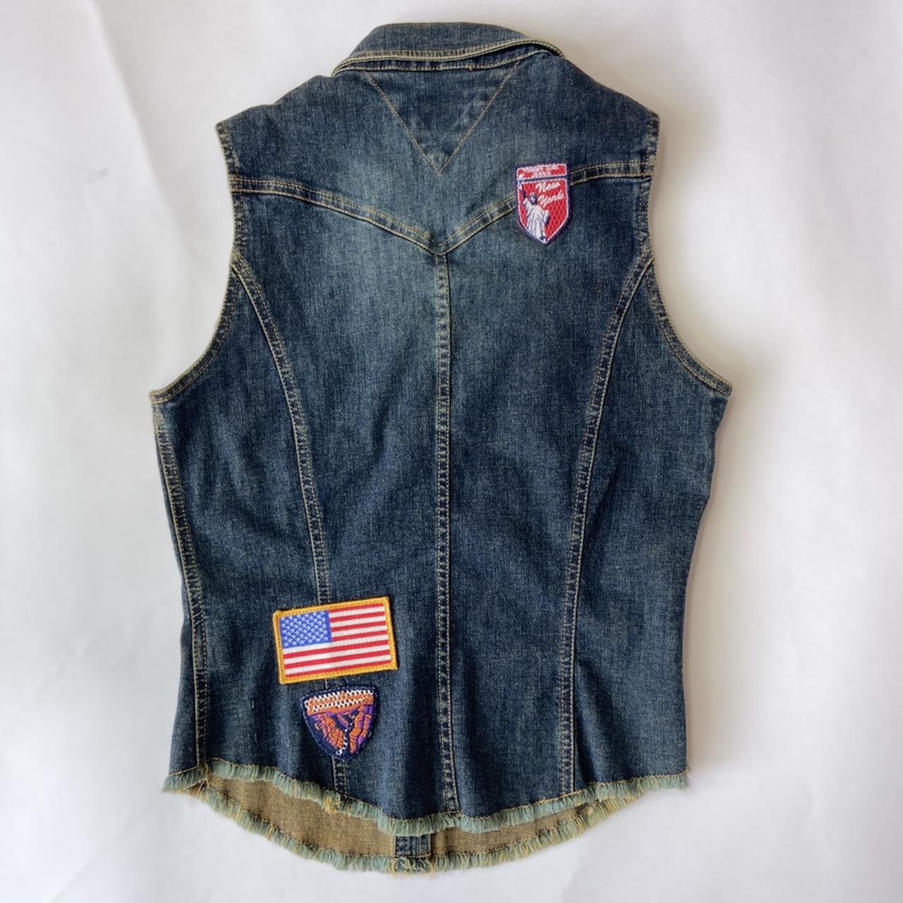 Tommy Hilfiger Vintage 2000s Denim Patch Button down... Depop