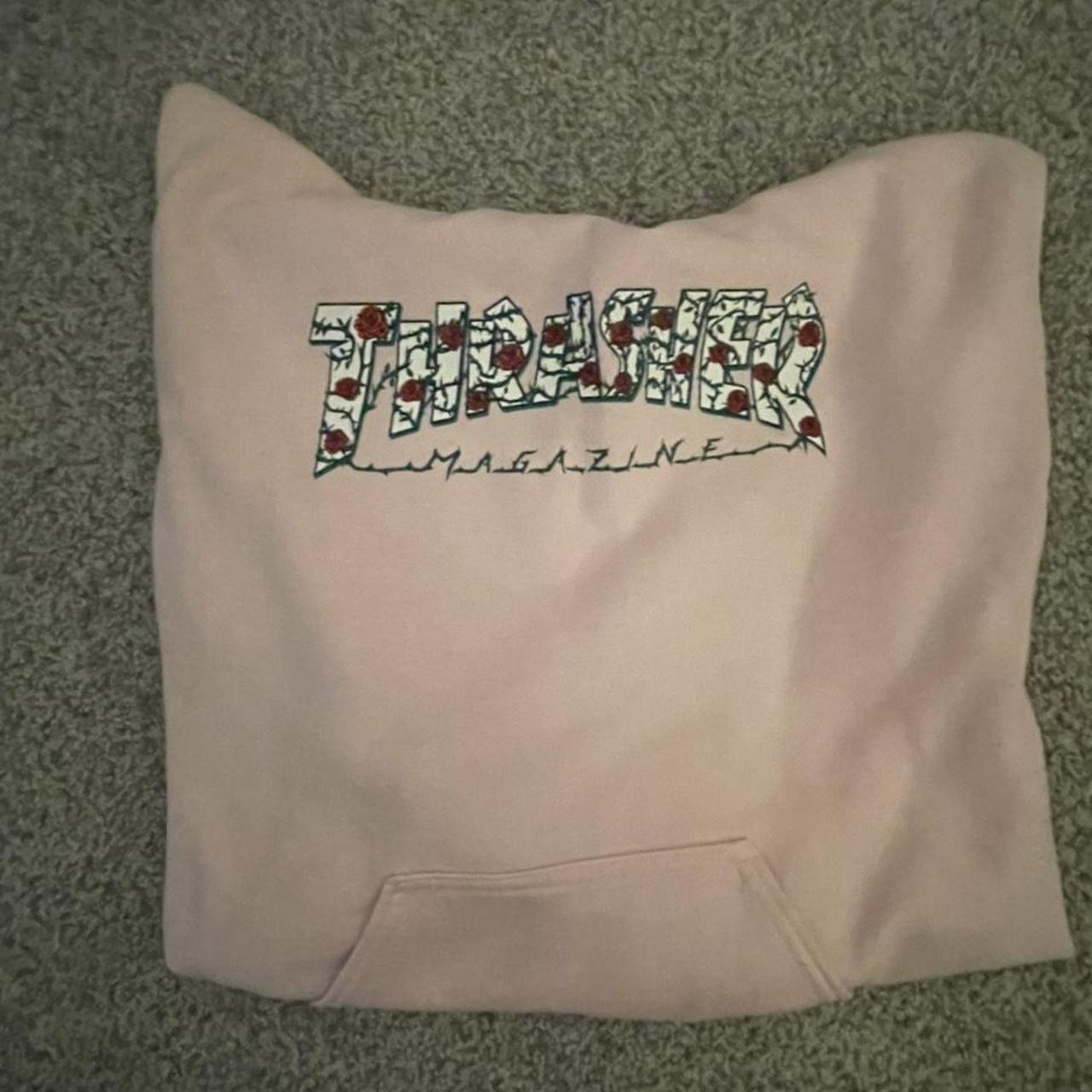 Thrasher Women's Pink Coat | Depop