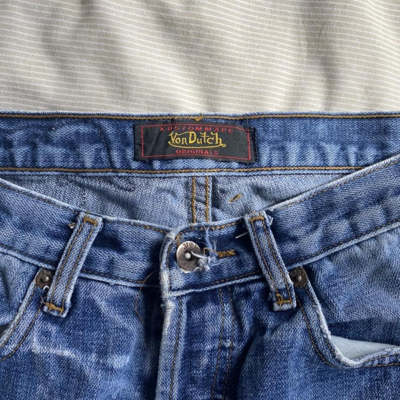 Stylish (one of a kind) Custom made Von Dutch jeans.... - Depop