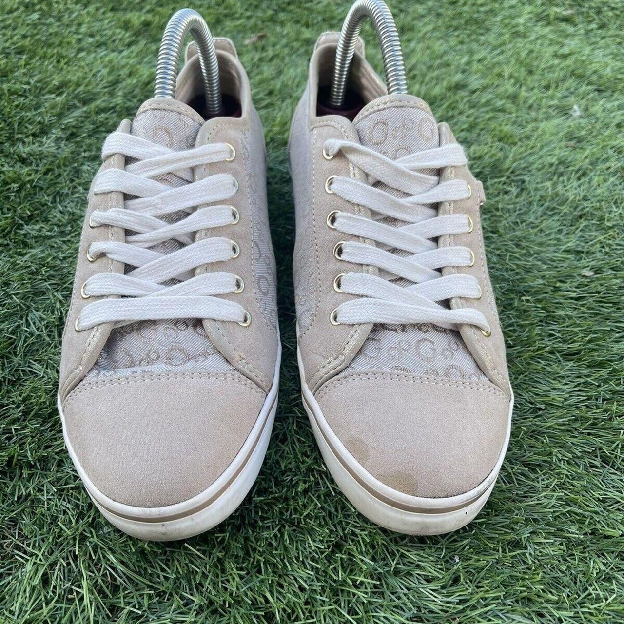 guess beige trainers
