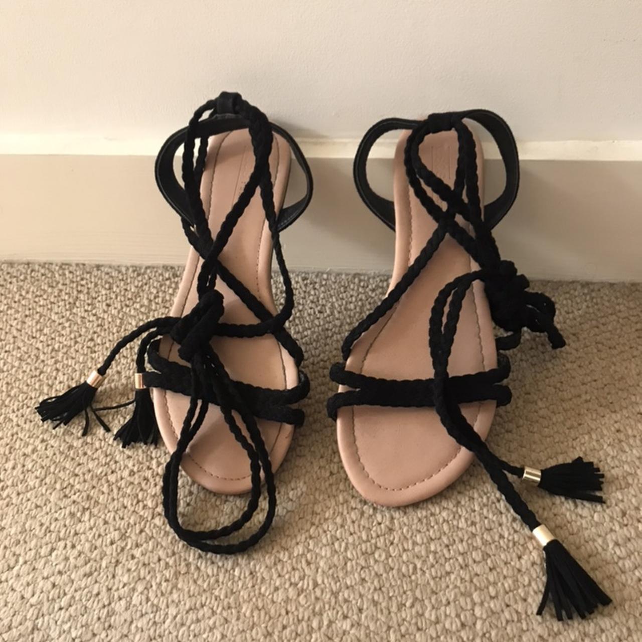 Aurora: Tan Leather Studded Gladiator Sandals from Air & Grace