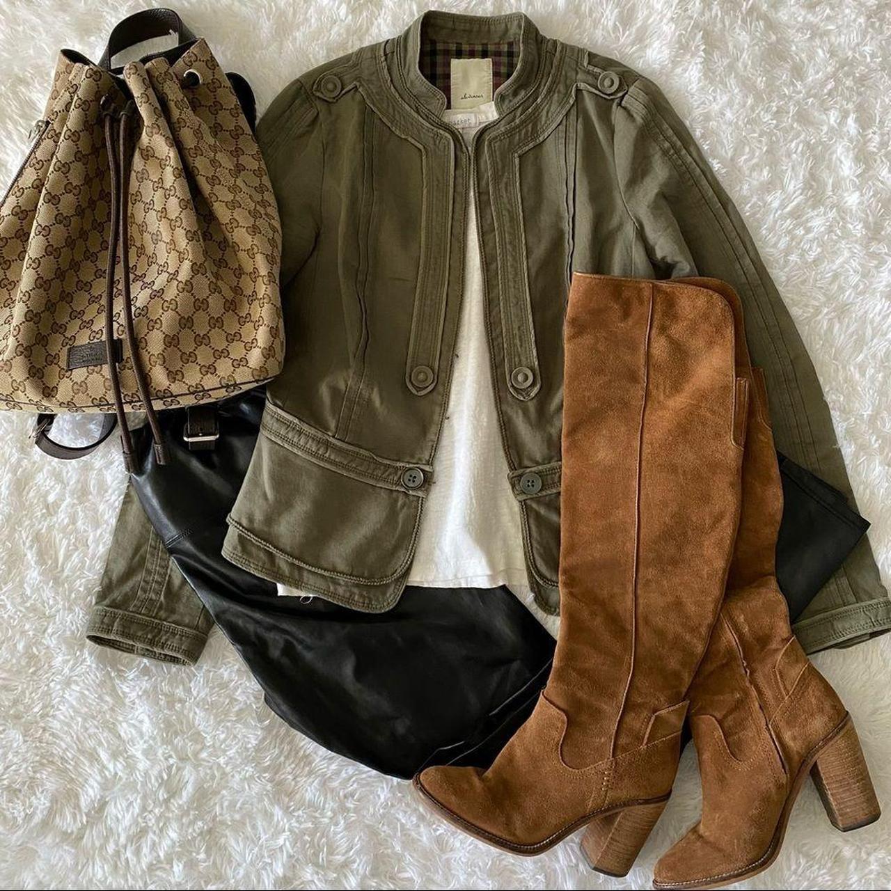 Anthropologie Brand Elevenses Green Military Style Depop