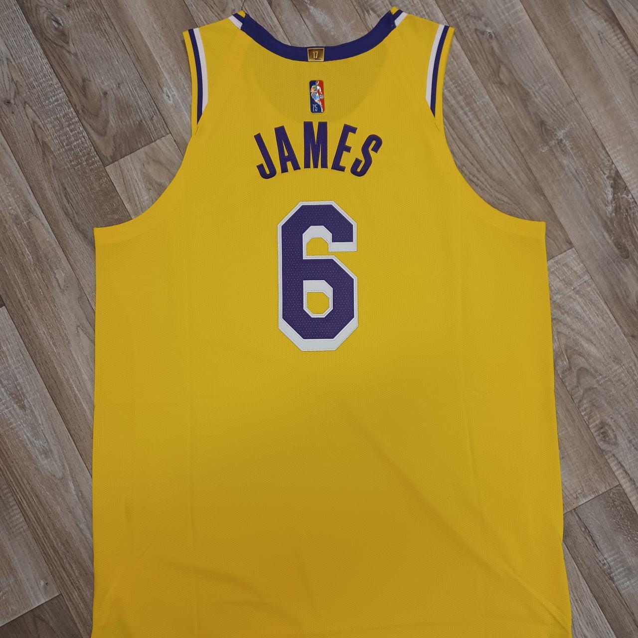 LeBron James Authentic Los Angeles Lakers... - Depop