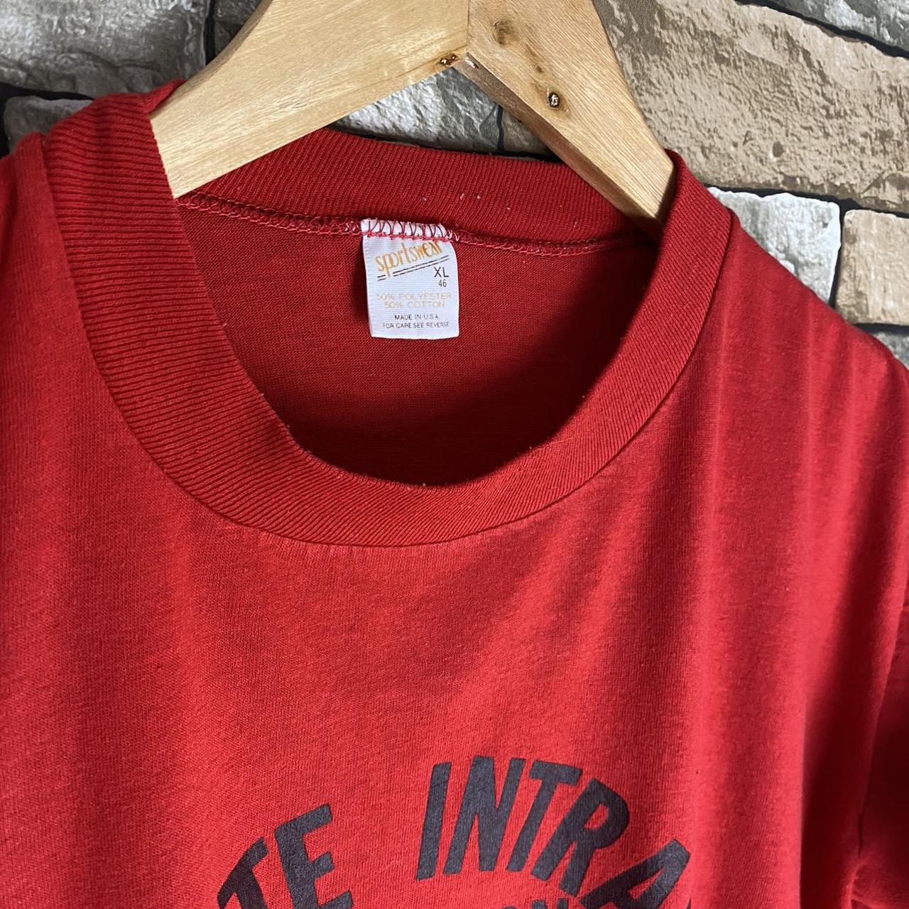 vintage Red single stitch t shirt xl 80s Rare. Hard... Depop