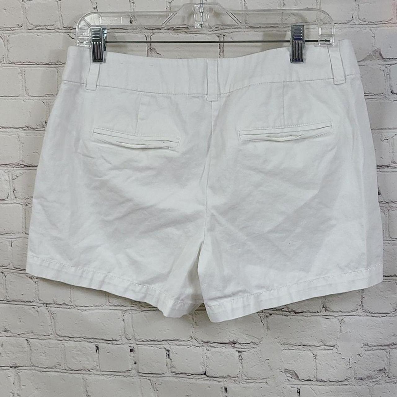 LOFT Women's Bright White Riviera Shorts 4-inch... - Depop