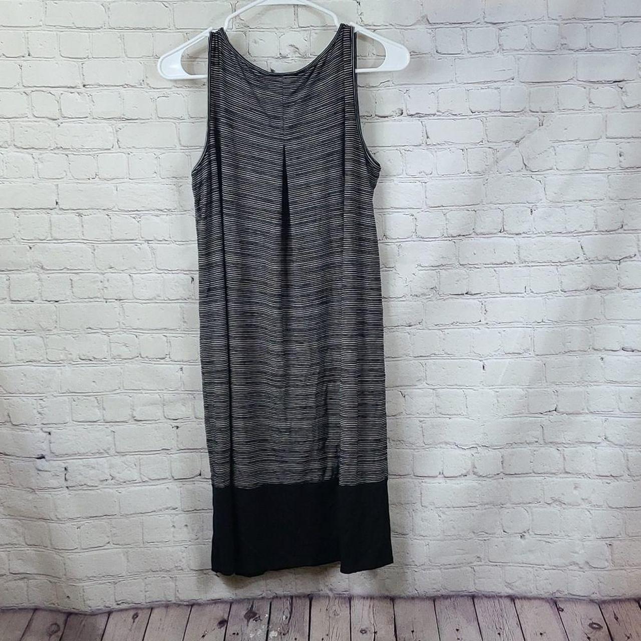 J. Jill Women's Black and White Dress Depop