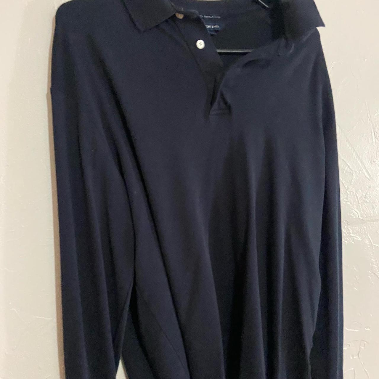 Lands' End Men's Navy Poloshirts Depop