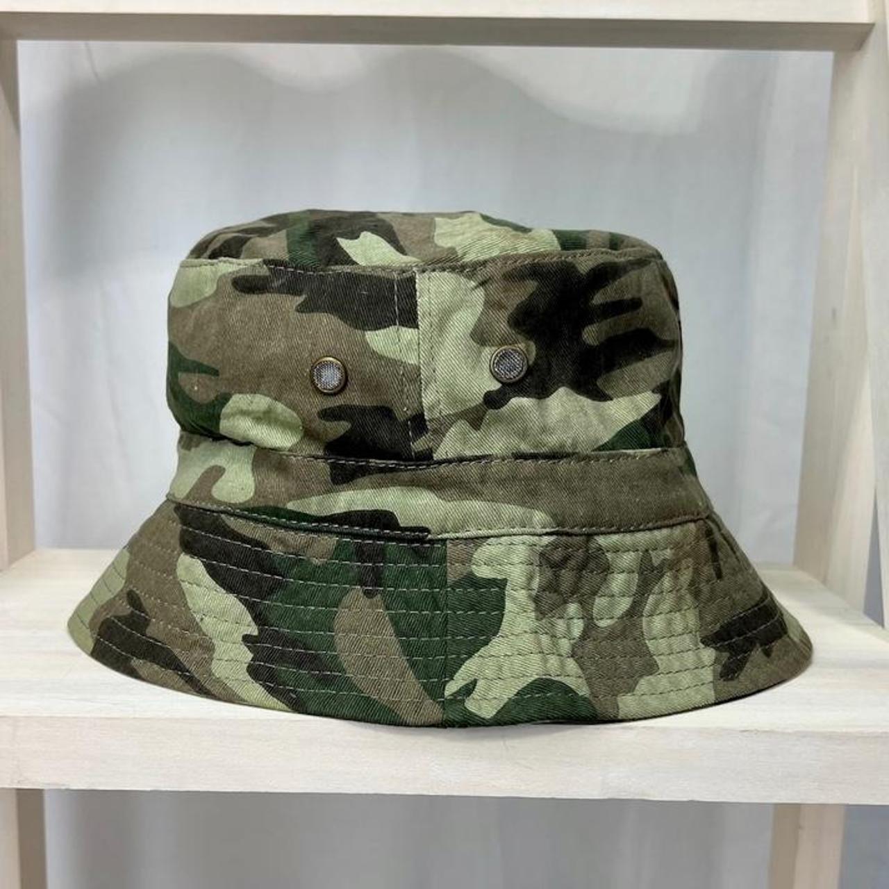 Camo bucket hat. Size M/L. Outdoorsy bucket hat... Depop