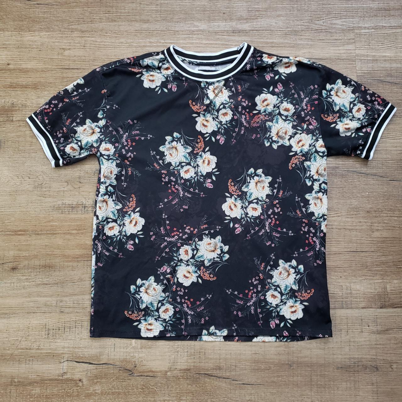 PacSun Floral Print Mesh Shirt Size Medium (27