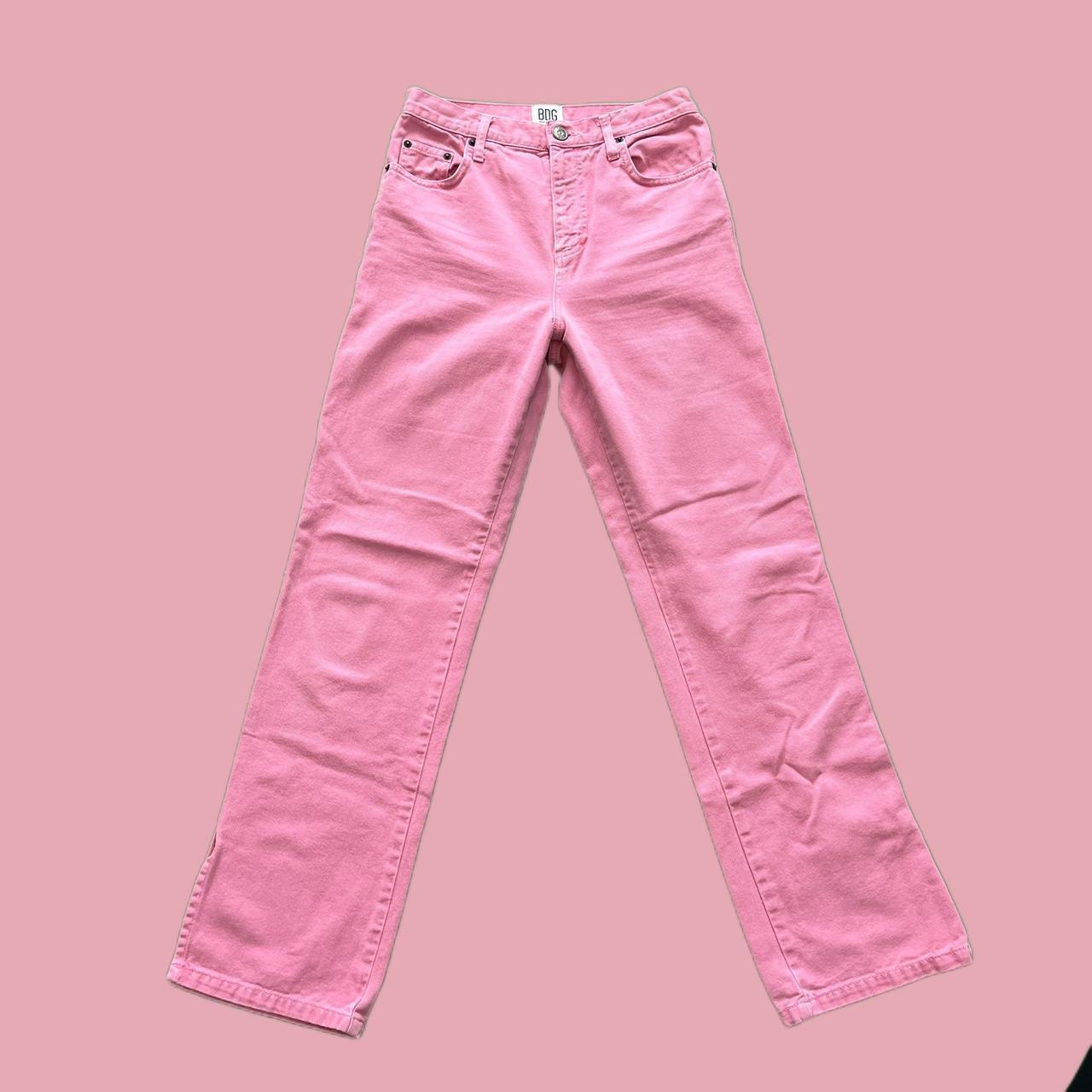 Urban Outfitters Pink BDG Jeans Womens - Size... - Depop