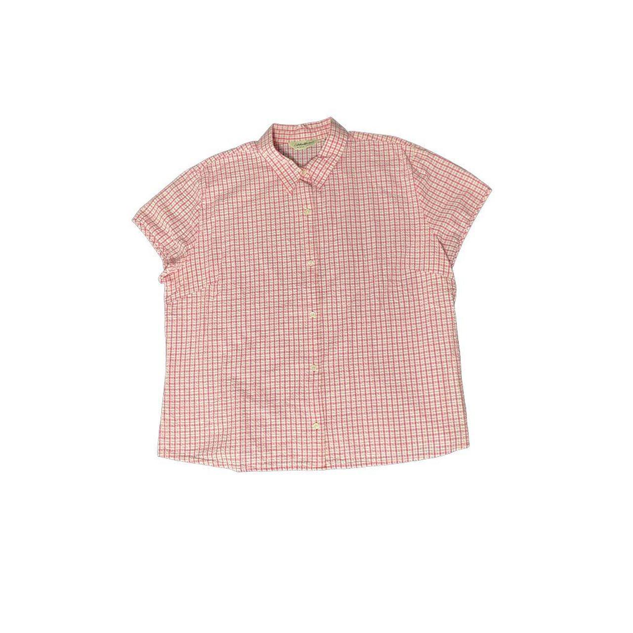 Eddie Bauer Women's Pink Blouse | Depop