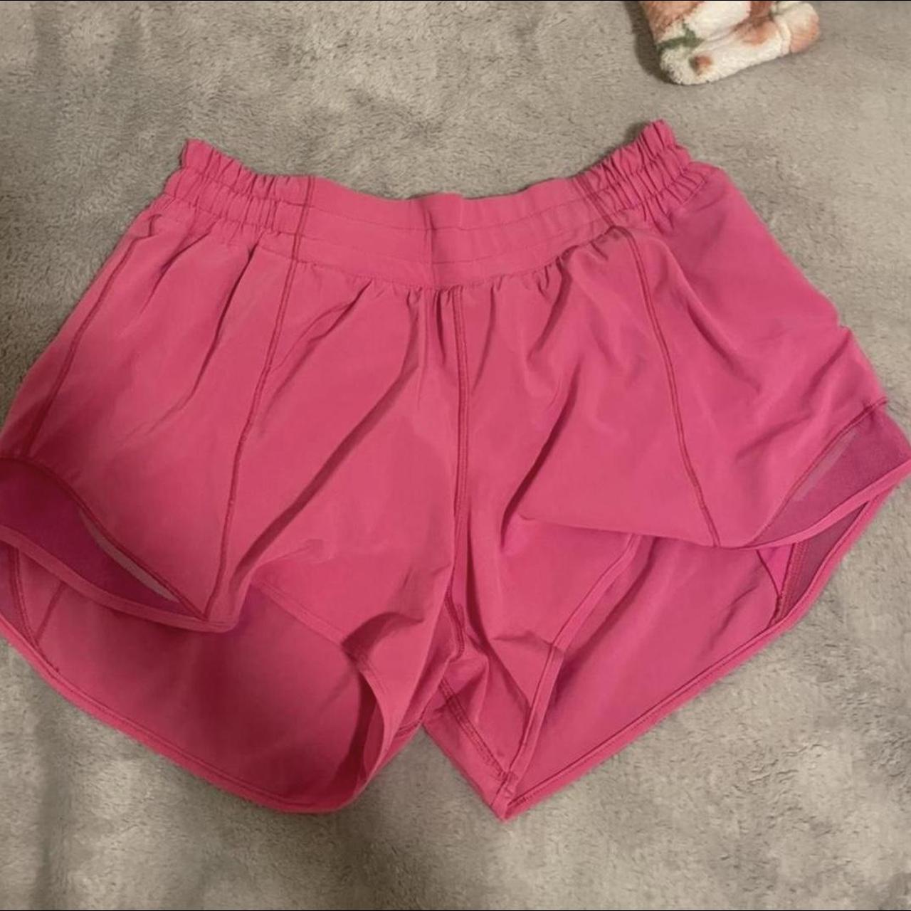 sonic pink hotty hot Lululemon shorts 2.5 in - Depop