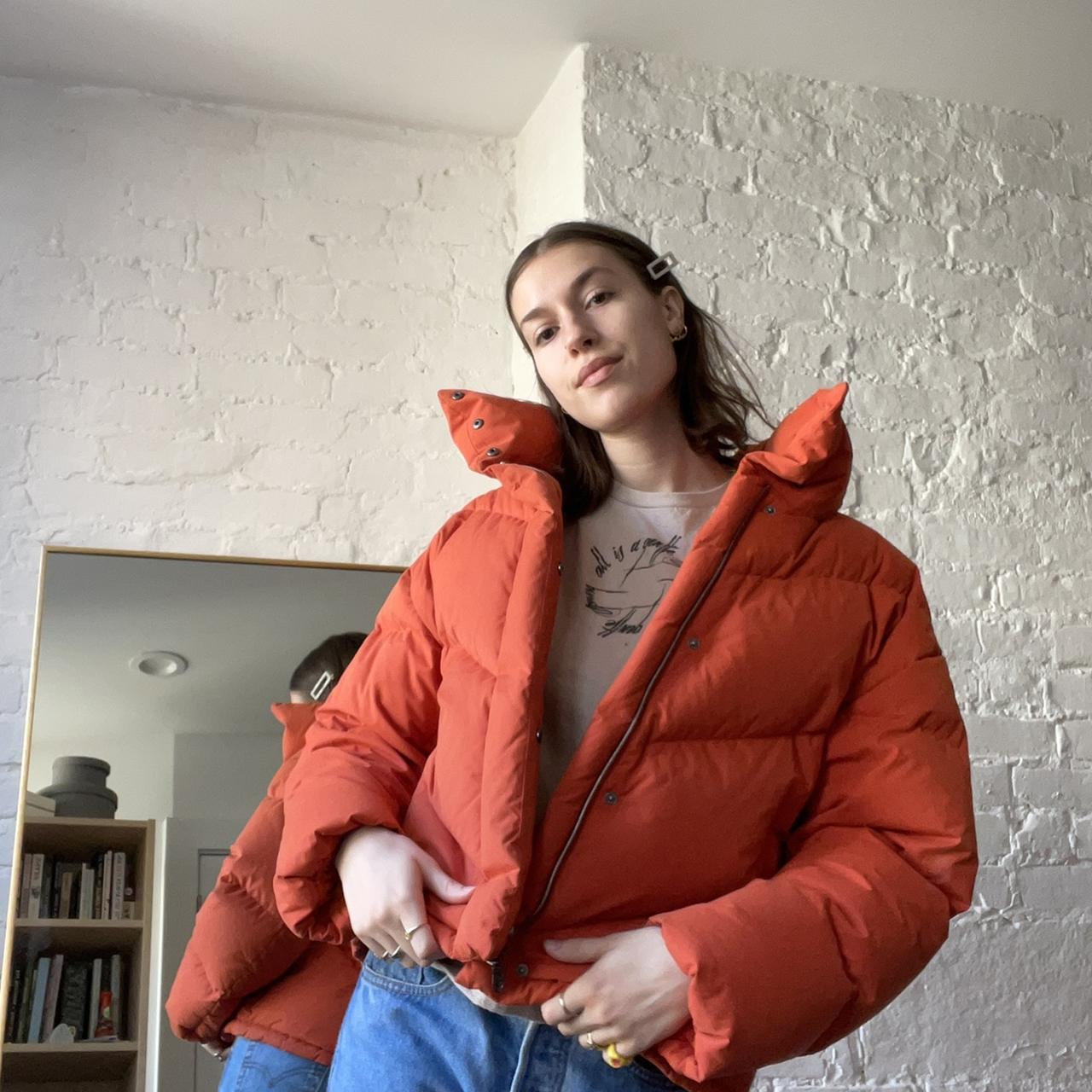 Aritzia Women's Orange Jacket (4)