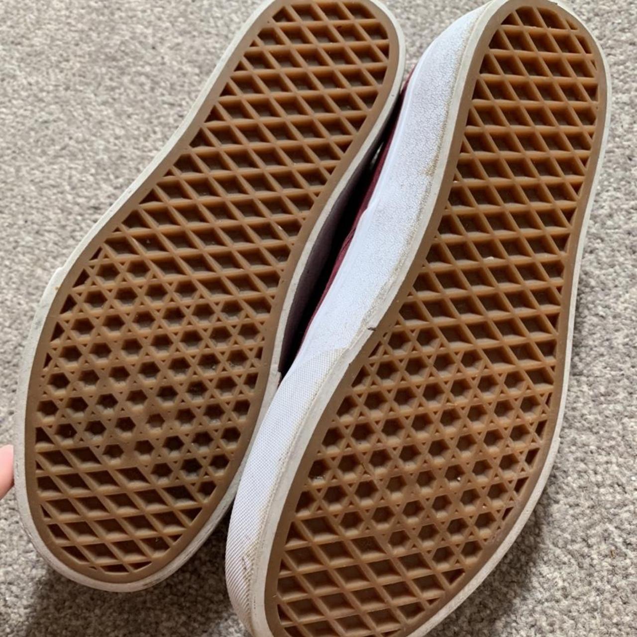 Vans Burgundy Platform Trainers size 5 In great... Depop