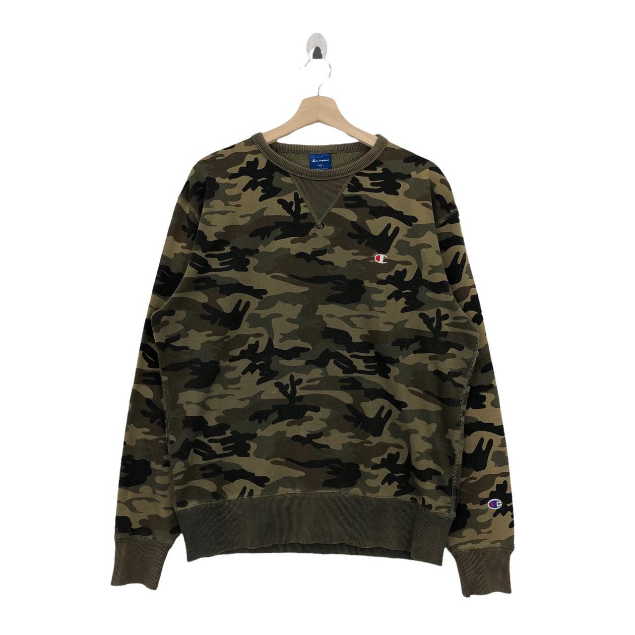 Vtg CHAMPION Camouflage Design Sweatshirt Pullover