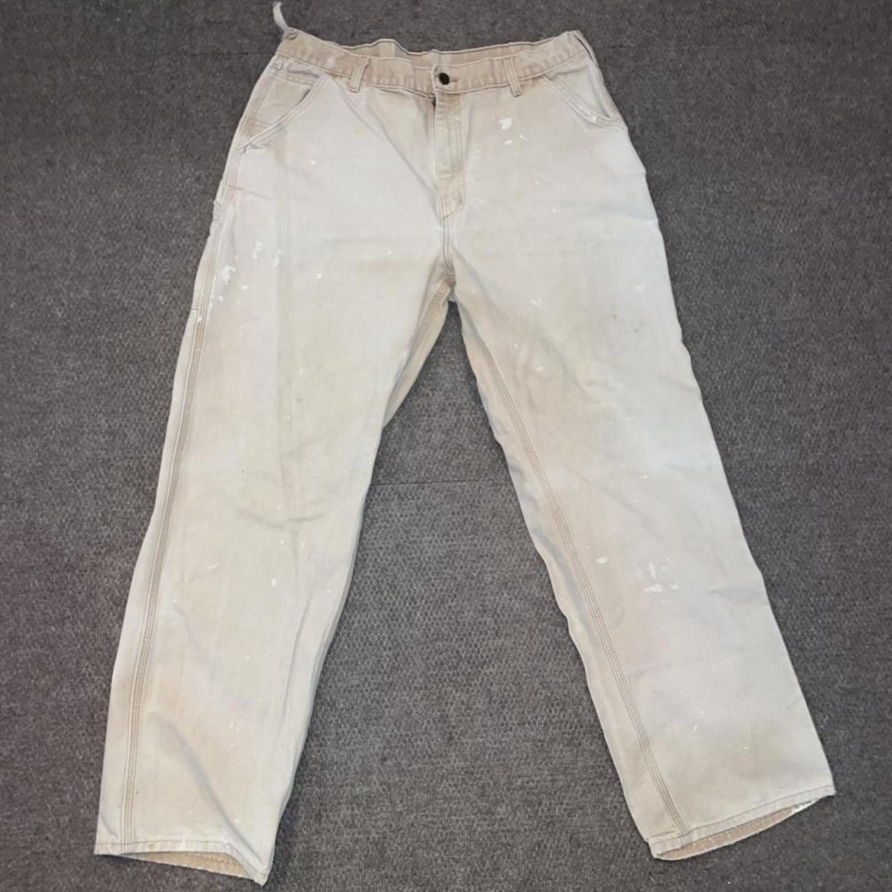 Carhartt Cargo Pants Size 38x34 Mens Tan Brown Flaw... Depop