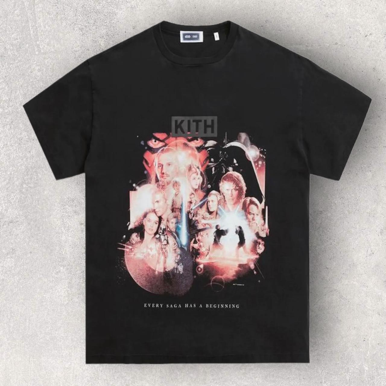Kith Star Wars Leia Vintage Tee Sandrift Multiple | Depop