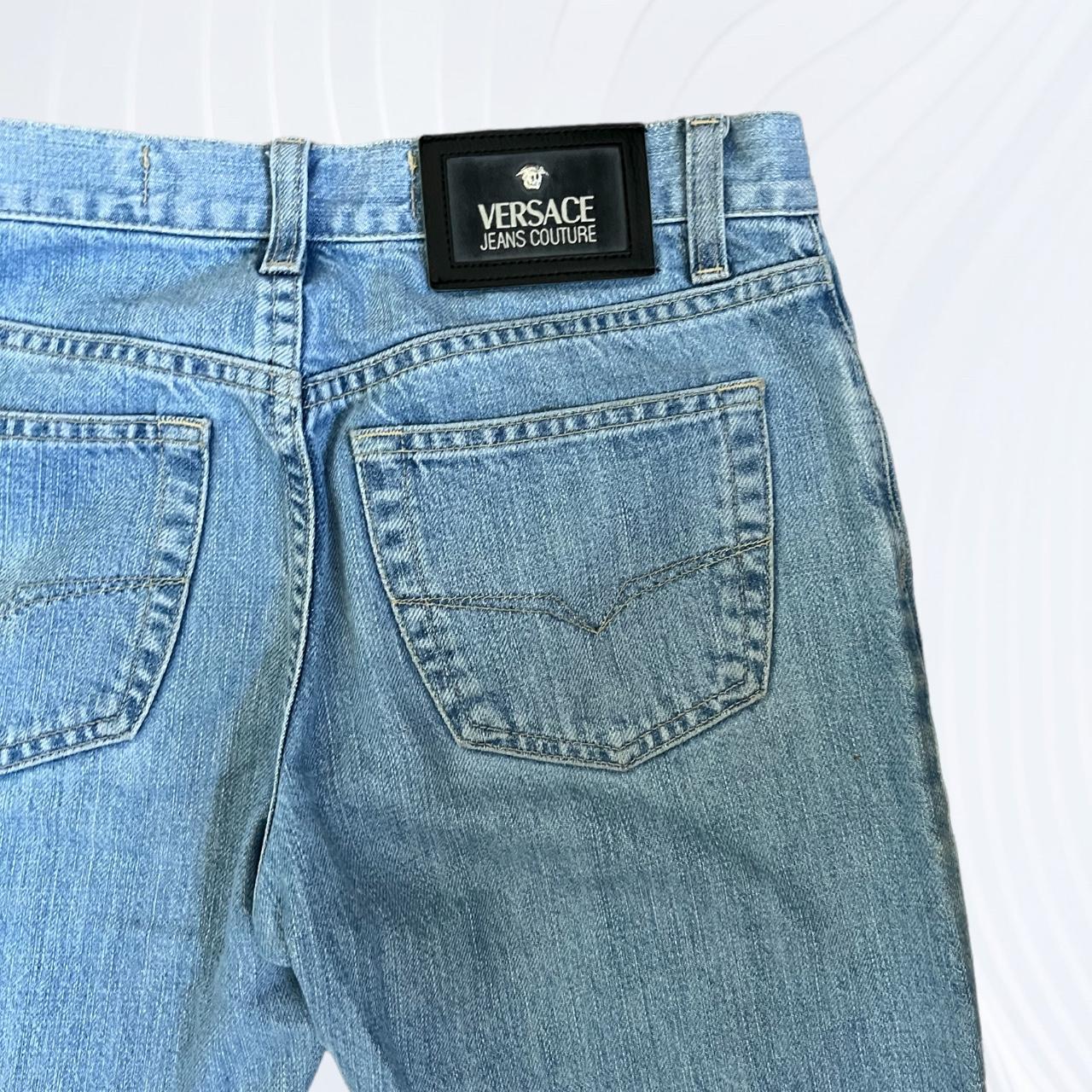 Versace Women's Blue Jeans Depop
