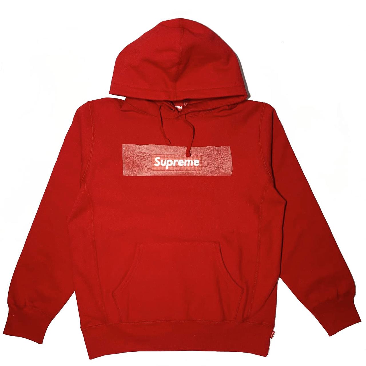 Supreme Swarovski Box Logo Hooded Sweatshirt... - Depop