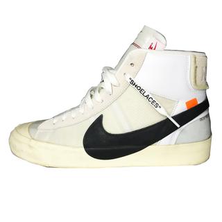 Off White Nike Blazer Mid Virgil Abloh UK10 No Red... - Depop