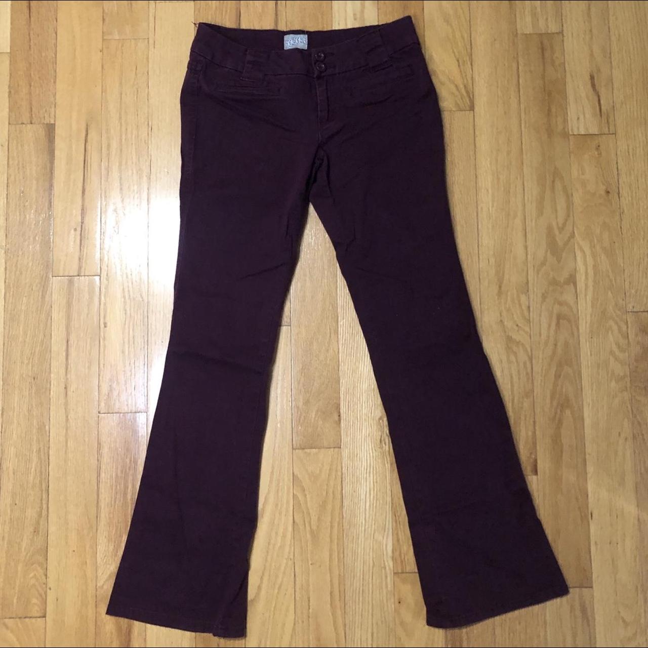 BeBop Women's Red and Burgundy Trousers (3)