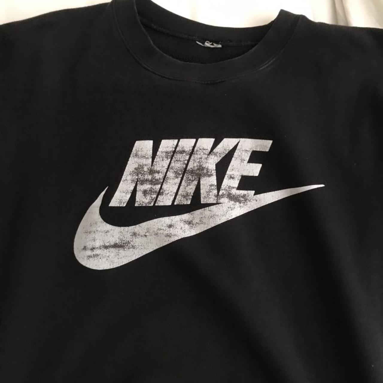 Black Nike Jumper (vintage jumper) - Depop