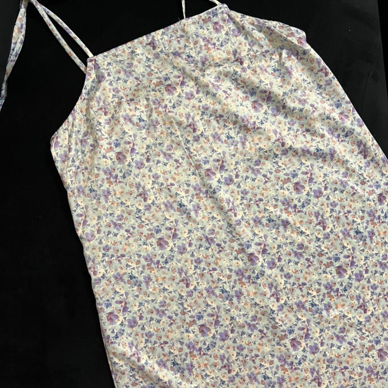 Blue Floral Slip dress from kohls brand new never... Depop