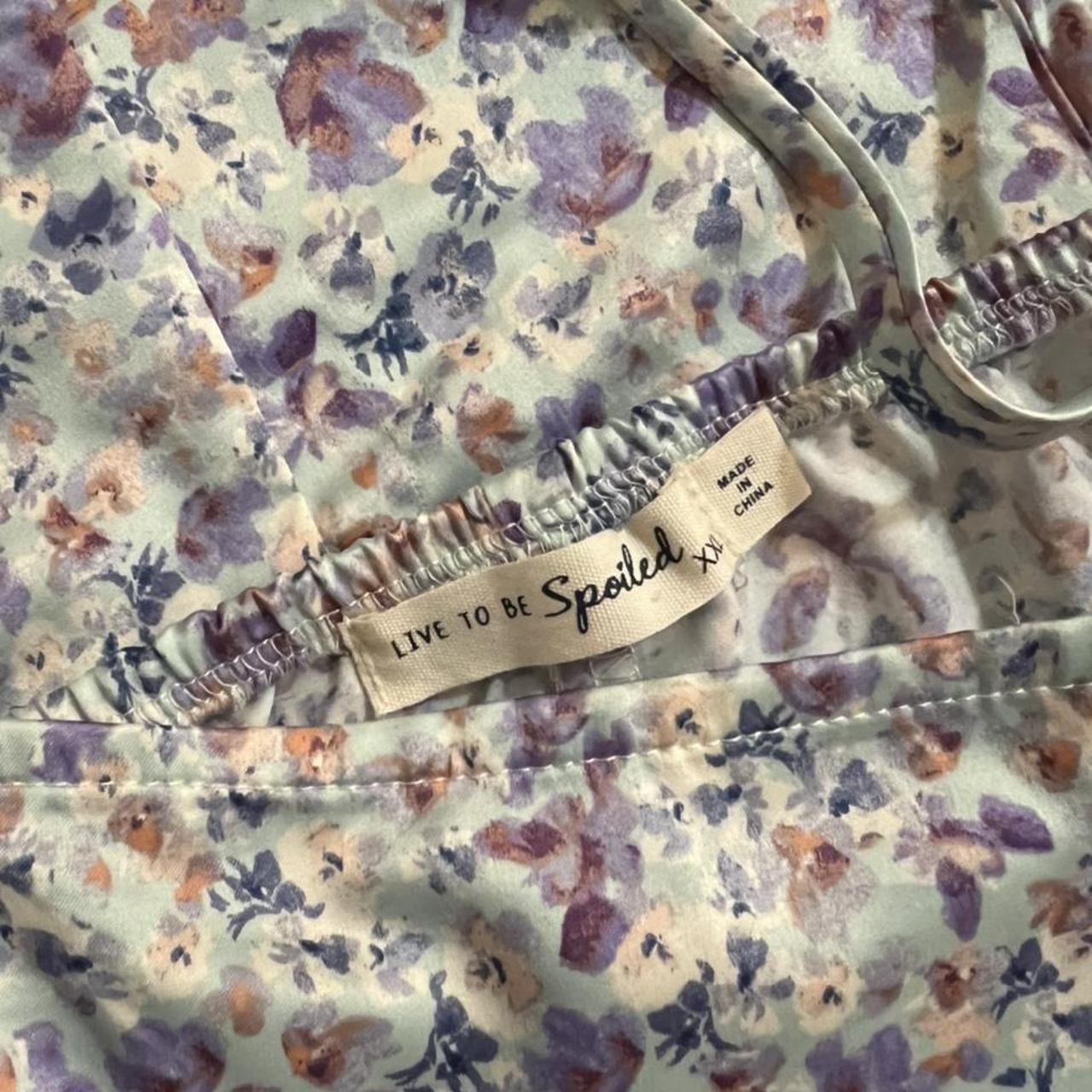 Blue Floral Slip dress from kohls brand new never... Depop