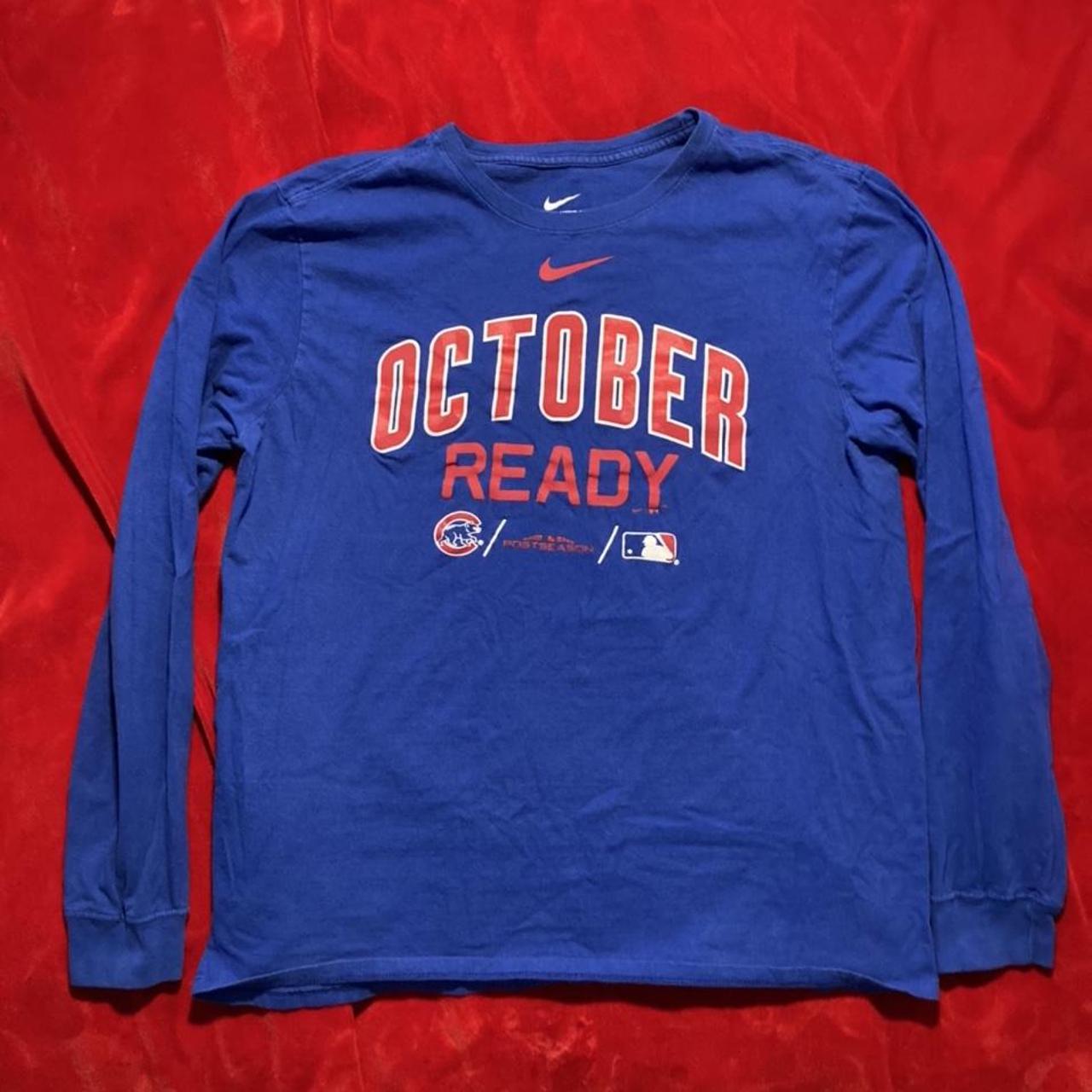 Nike Dri-Fit MLB Chicago Cubs Graphic T-Shirt Men - Depop