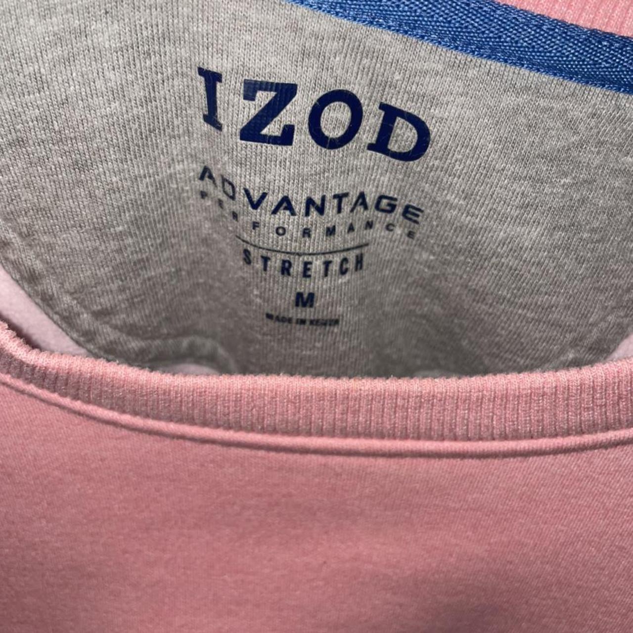Izod Men's Pink Tshirt Depop