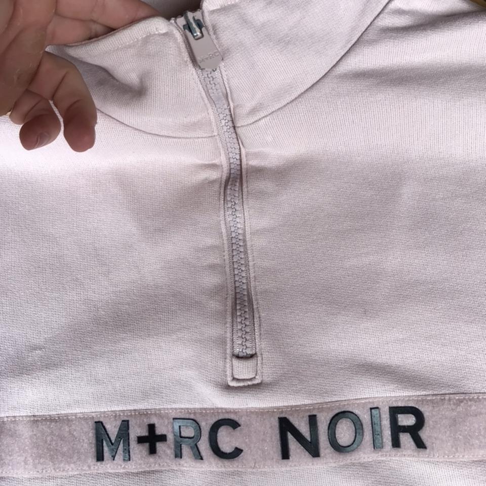 M+rc Noir quarter zip jumper, light pink, very rare,... - Depop