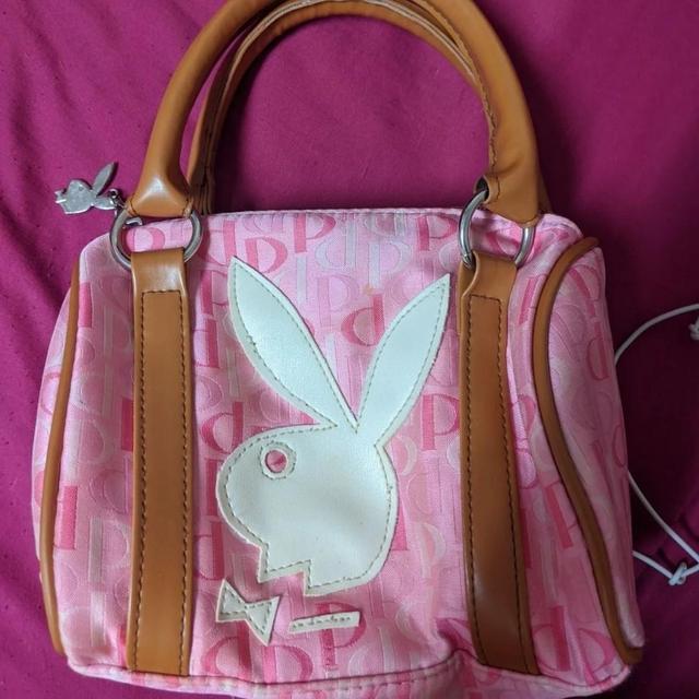 Pink cute playboy shops bag