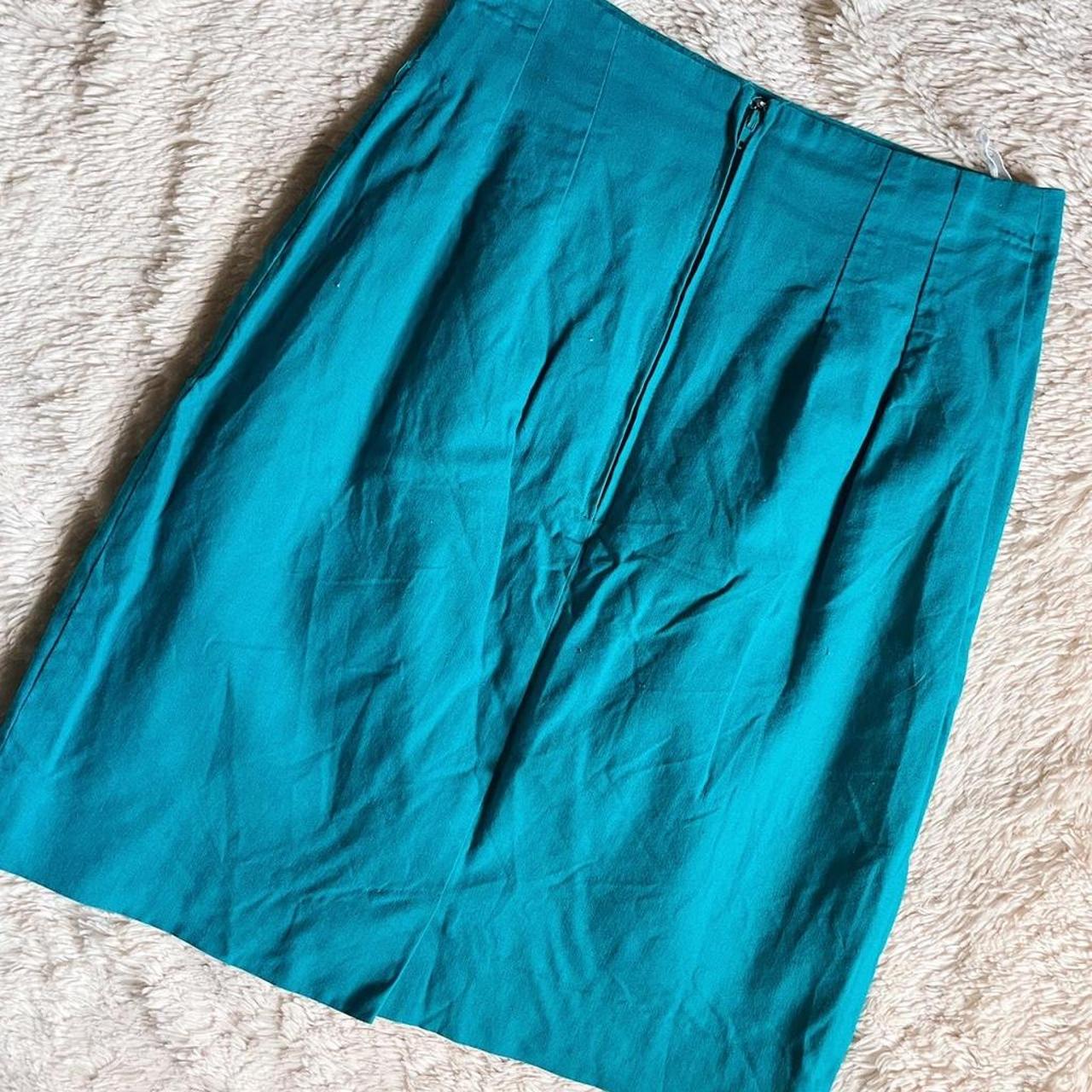 Adolfo Sanchez Women's Blue and Green Skirt (2)