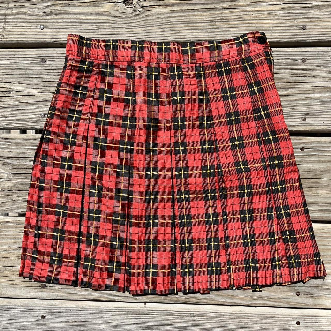 Vintage Amy byer plaid school girl skirt— in like... Depop