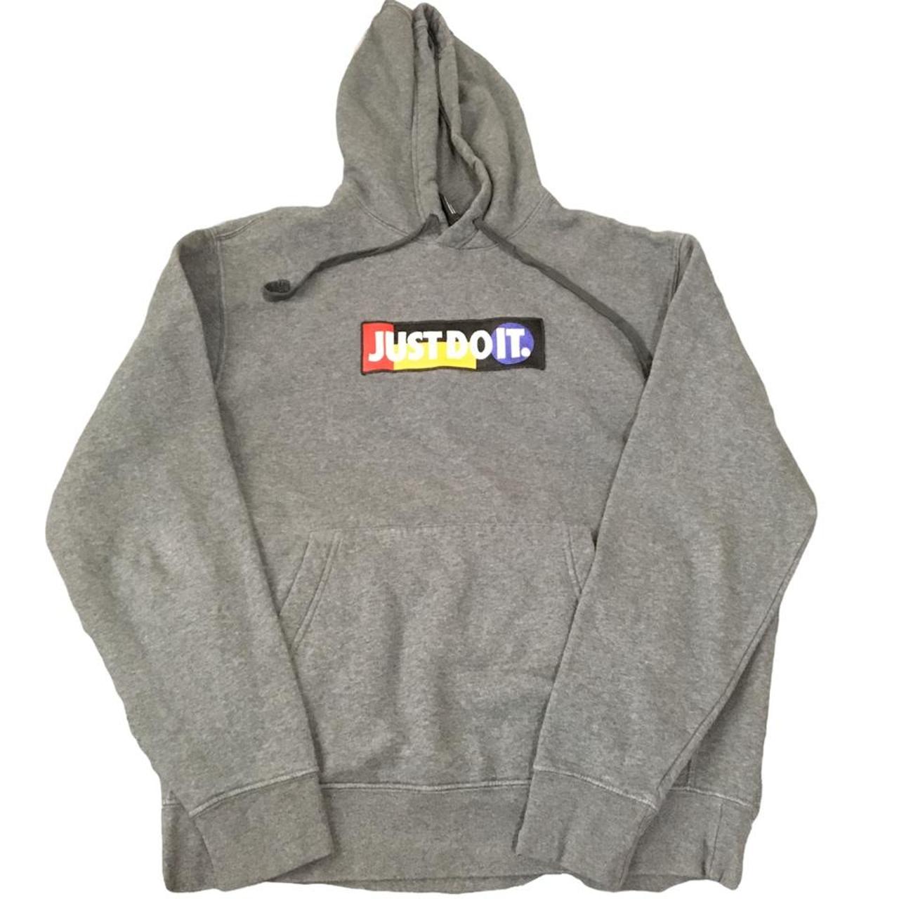 Nike just do it best sale embroidered hoodie