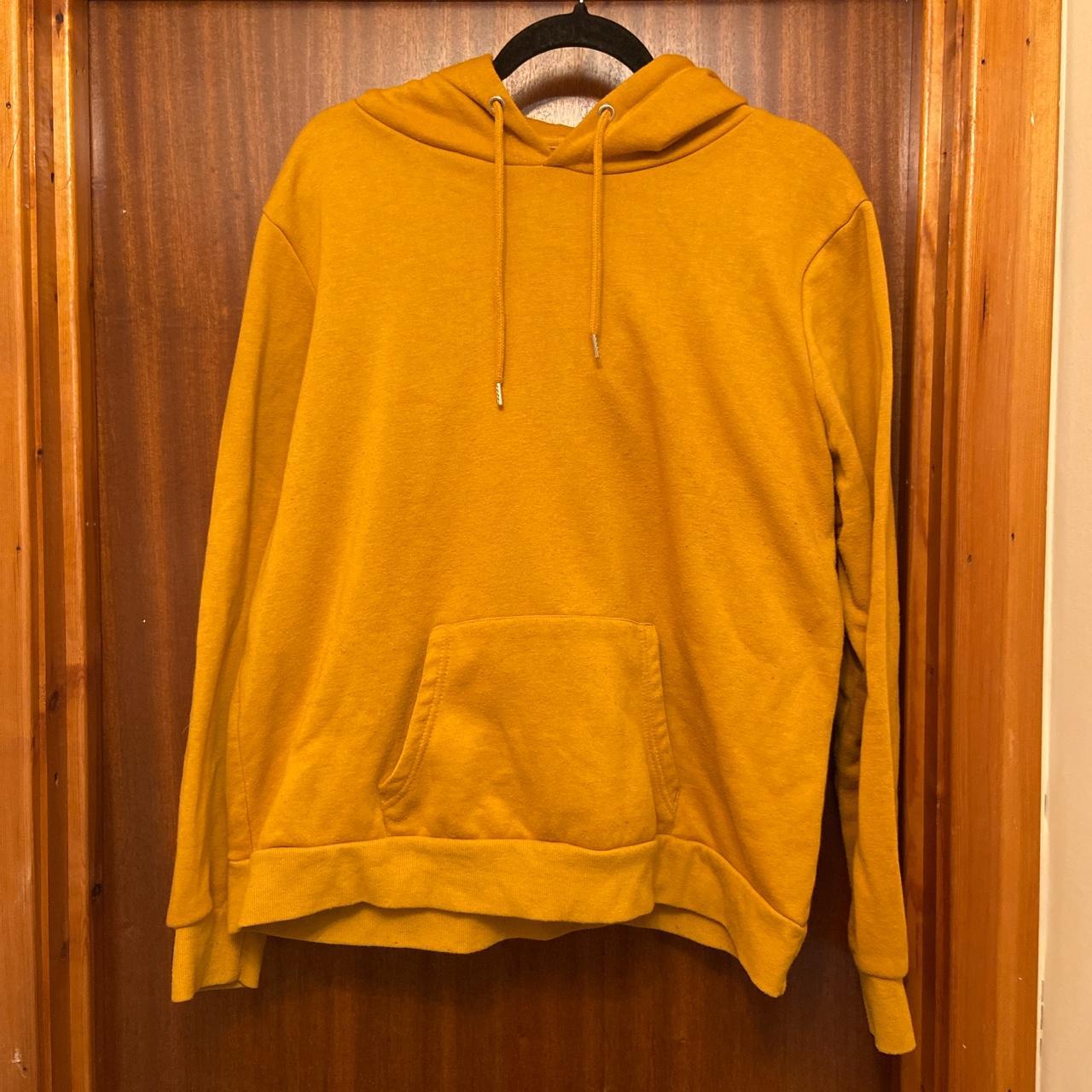Mustard yellow primark hoodie Size XL (18/20) Good... - Depop